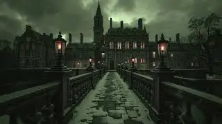 Dark Academia Piano | Winter Night Canal Ambience for Deep Sleep & Focus