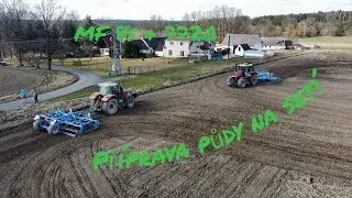 PŘÍPRAVA NA SETÍ 2023||2x MASSEY FERGUSON 7720 a 8s 2x FARMET KOMPAKTOMAT 600|| ZD Opařany