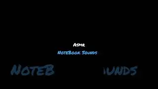 Notebook page sounds crinkle #asmr #relaxing #scratching #tapping #tingles