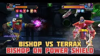 Bishop VS Terrax - MCOC || Bishop on Power Shield Node || Quick Solo || Event Quest Mutant Path