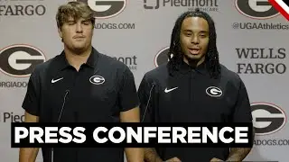 Georgia Football: Players Drew Bobo and Joenel Aguero Fall Camp Press Conference