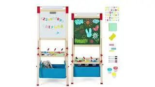 Assembly video: Costzon Easel for Kids, All in 1 Double Sided Wooden Art Easel