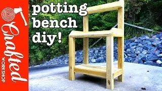 DIY Garden Potting Bench | How To Build - Simple Woodworking Project!