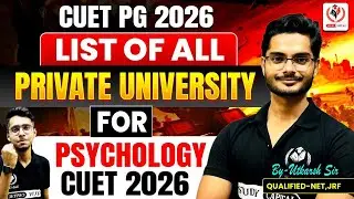 Confirm admission in private universities  CUET 2026 Psychology.