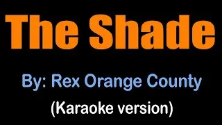 THE SHADE - Rex Orange County (karaoke version)