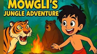 Mowgli's Jungle Adventure | The Jungle Book Animated Story for Kids |  Bedtime story #kids #shorts