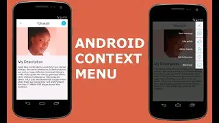 ANDROID CONTEXT MENU