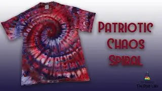 Patriotic Chaos Spiral (Ice Dyed) Tie Dyed Shirt