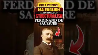 Saussure&rsquo;s Structuralism 💡CUET PG 2026 MA English | cuet pg 2026 crash course #cuet  #cuetpg2026
