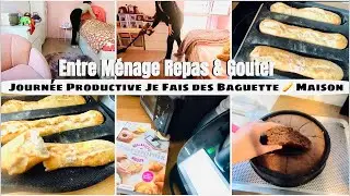 Maman Organisée Productive ✨ Ménage  ✅ Baguette MAISON ✨ Recette FACILE & goûter FACILE 🍫 