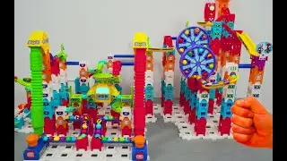 Colorful Lego Marble Run Race ASMR | Sweet Toys and interesting rolling Balls