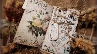 My White Cat Journal, SECRET GARDEN CRAFTING IDEAS, Junk Journal, Printable Kit, Ephemera, Tutorial