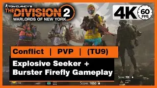 Division 2 (TU9) - Explosive Seeker + Burster Firefly PVP Skill Build Gameplay in (4k)