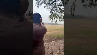 Выстрел из пистолета на 300 ярдов в дождливый день? 3 выстрела или меньше 🤙🏼 #дальнийвыстрел #9мм...