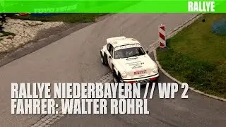 Walter R&ouml;hrl und Co-Pilot Klaus Hesse im Heigo Porsche 911 auf der Rallye Niederbayern // WP2