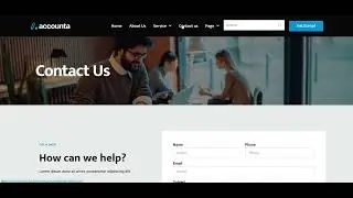 Accounta &ndash; Accounting Firm Website | Functionality Tour (Services, Pricing, Contact)