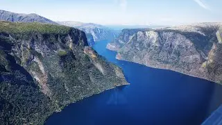 Norwegen 5(9): Flug Stavanger über den Hardangerfjord und Sognefjord nach Sogndal