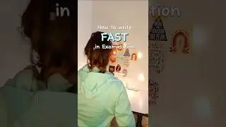 How to write fast in exams 📚🔥🤍|| Fast writing tips 👇🌷✨|| #study #writing #examskill #short #yt