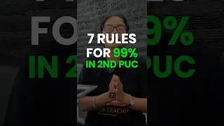 Score 99% in 2nd PUC with these 7 Rules #shorts #puboard #karnatakaboard #kcet #kcet2025