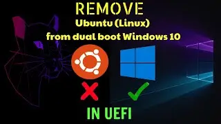 how to remove ubuntu from dual boot windows 10 in uefi