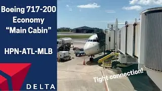 TRIP REPORT | Delta Air Lines Boeing 717 (Economy) | HPN-ATL-MLB
