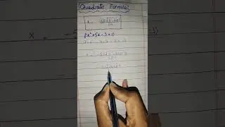 ⚡🧠🔥 quadratic formula for grade 9 #easymath #maths #mathgames y