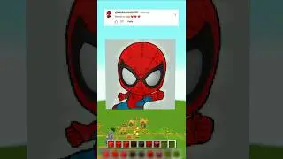 PIXEL ARTS ON SUBSCRIBER'S REQUEST 🔥! #minecraft #minecraftshorts #memes #viralshorts