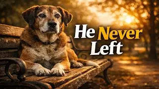 He Waited on This Park Bench for Years… Then His Owner Came Back 🐶💔
