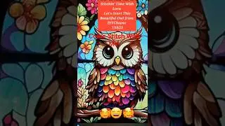 Stitch With Me On This Beautiful Owl 🦉  #crossstitch #flosstube #relaxing