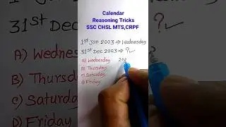 Calendar | Calendar Shortcuts Tricks | Reasoning Classes| Calendar Reasoning for SSC CGL GD