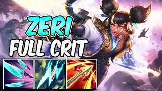 FULL CRIT ZERI ADC GAMEPLAY | Best Build & Runes | Immortal Journey Zeri | League of Legends
