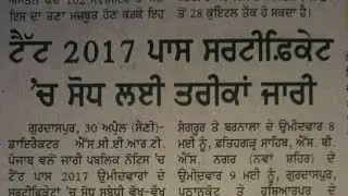 pstet 2017 certificate correction last chance