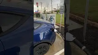 2023 Tesla Plug snd Charge with EVGO!!  It works!! #tesla #ev #evgo
