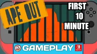 Ape Out RAGE Playing Switch GamePlay Video 10 Minute NO COMMENTARY