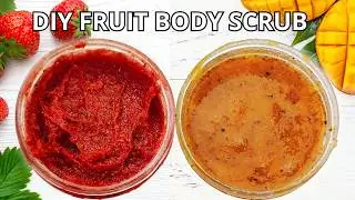 How to make DIY Strawberry Mango Body Scrub at home [Easy Sugar Scrub Recipes]