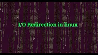 linux 16 I/O Redirection