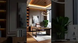 &ldquo;Modern European Office Background | InterioNuts Interior Design Workspace&rdquo;  #aiinteriordesign