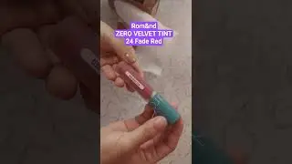 First ever Rom&nd ZERO VELVET TINT purchase #shade #24 Fade Red honest review... not sponsored
