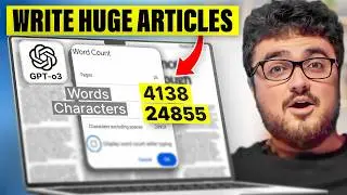 Now You Can Write HUGE Articles With ChatGPT-o3 (ONE PROMPT)
