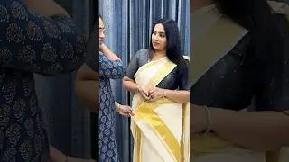 Как драпировать комплект mundu #viralvideo #viralshorts смотрите полное видео на моем канале #kal...