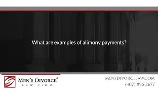 What are examples of alimony payments?