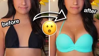 BEST Bikini To Make Your Boobs Look Bigger!! (feat. Upbra)