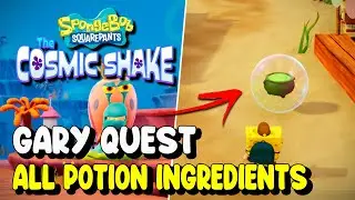 ALL POTION INGREDIENT LOCATIONS (Gary Quest Guide) | Spongebob Squarepants: The Cosmic Shake
