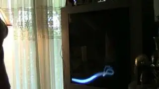 China playing with the PS3 Eye Toy