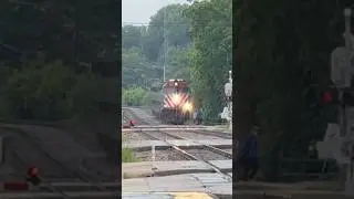 NEAR MISS! Metra Train Nearly Hits Person At Woodstock!