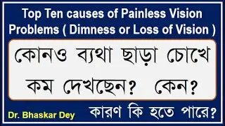 Top Ten causes of Painless Dimness of Vision: #lossOfVision #dimnessOfVision #blurringOfVision