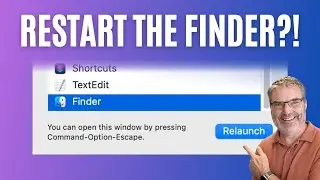 Restart or Relaunch the Mac's Finder