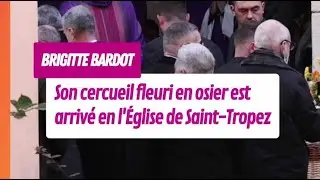 Brigitte Bardot : son cercueil en osier fleuri est arriv&eacute;