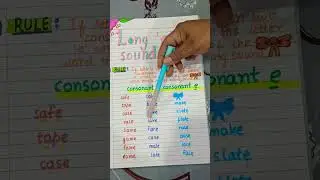 long a sound words [ae] {rule~1}