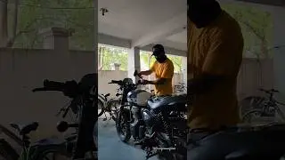 Hunter350 Bar End Mirrors Installation #hunter350 #bikemodification #royalenfield #shorts #ytshorts
